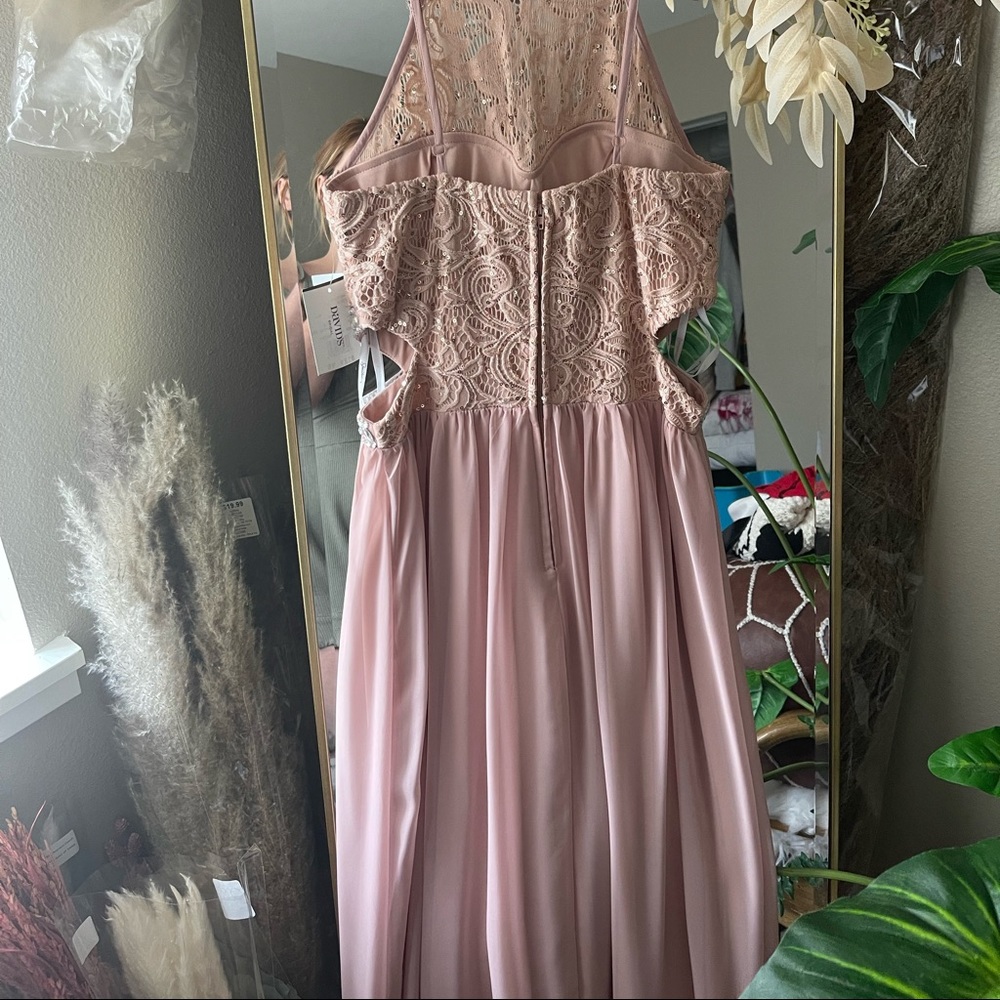 FREE SHIPPING David’s bridal by speechless Blush Bridesmaid/Formal dress - Picture 5 of 5